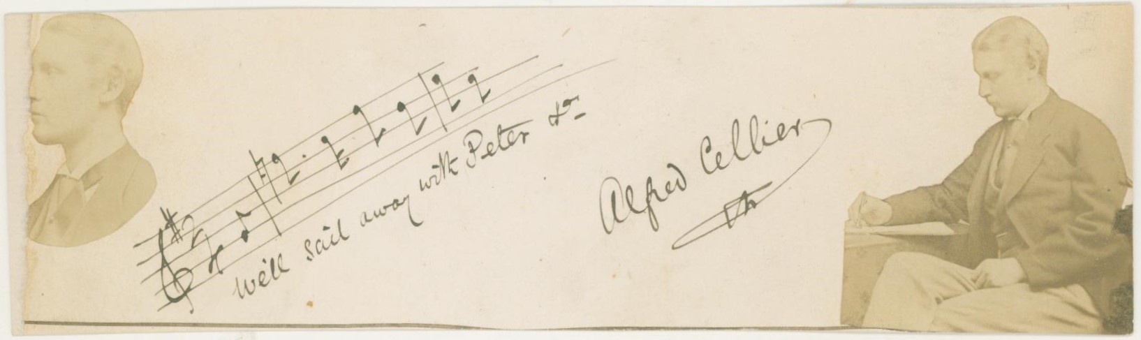 Cellier, Alfred - Autograph Musical Quotation Signed